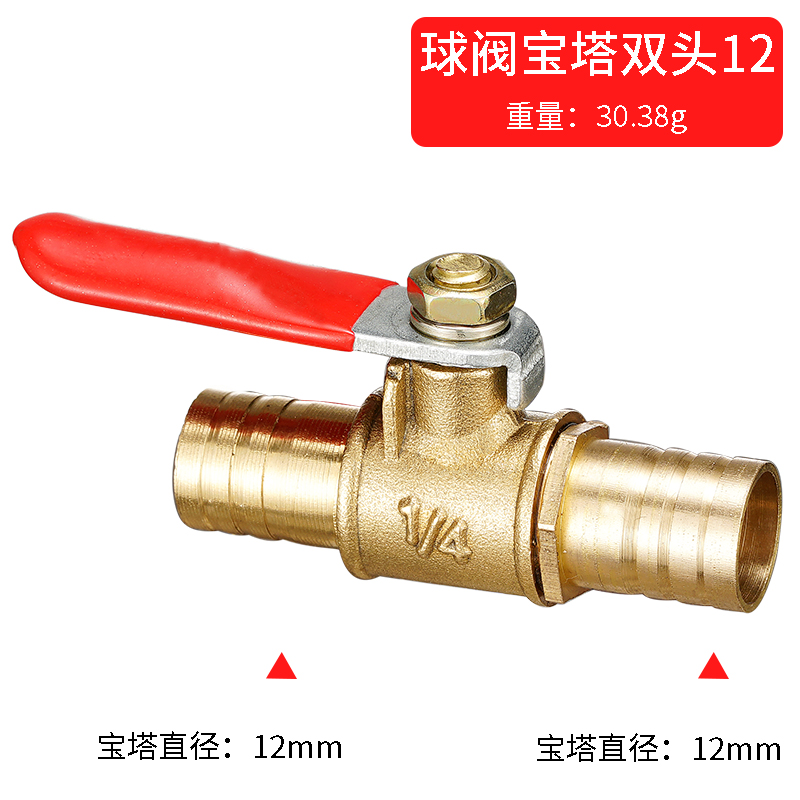 Czerwona rączka mały zawór 6mm – Compression Fitting Brass recenzja i cena